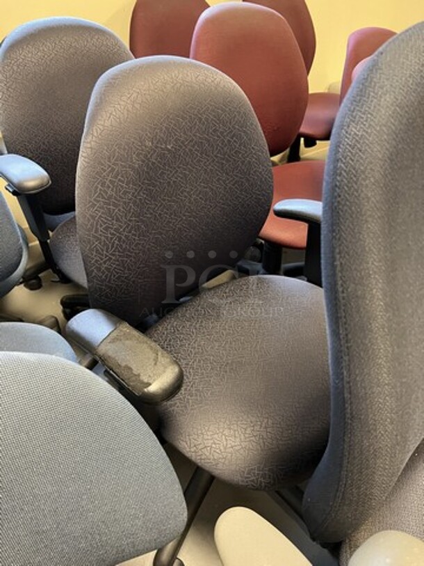 4 Various Office Chairs w/ Arm Rests on Casters. Includes 28x22x44. 4 Times Your Bid! (room 130) - Image 2 of 3