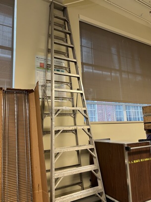Metal 12' A Frame Ladder. (room 130)