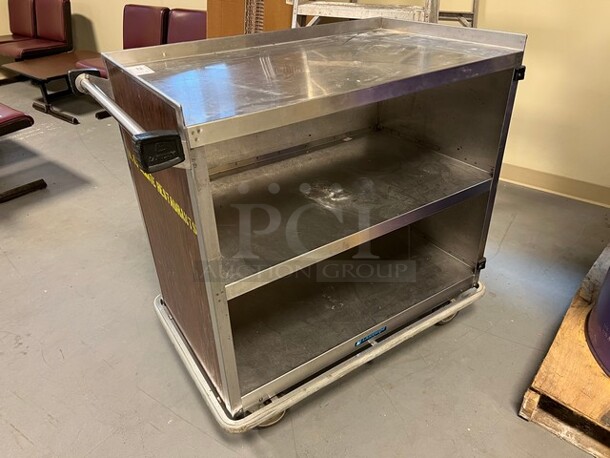 Lakeside Stainless Steel 3 Tier Cart w/ Push Handle on Commercial Casters. 39x24x37. (room 130) - Image 2 of 3