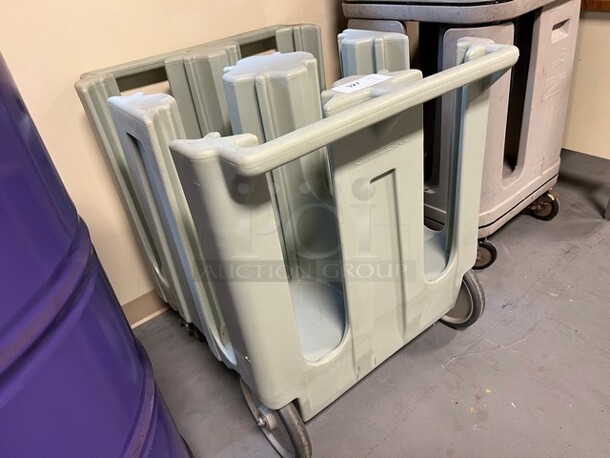 Cambro Poly Dish Cart w/ Push Handles on Commercial Casters. 32.5x27.5x32. (room 130) - Image 2 of 4