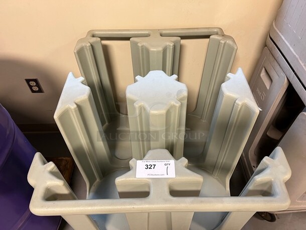 Cambro Poly Dish Cart w/ Push Handles on Commercial Casters. 32.5x27.5x32. (room 130) - Image 3 of 4