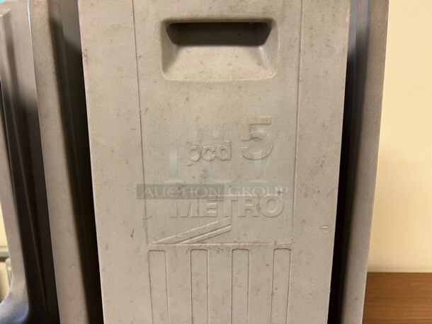 2 Metro Gray Poly Dish Carts. 1 on Commercial Casters. Includes 22x22x32. 2 Times Your Bid! (room 130) - Image 3 of 3