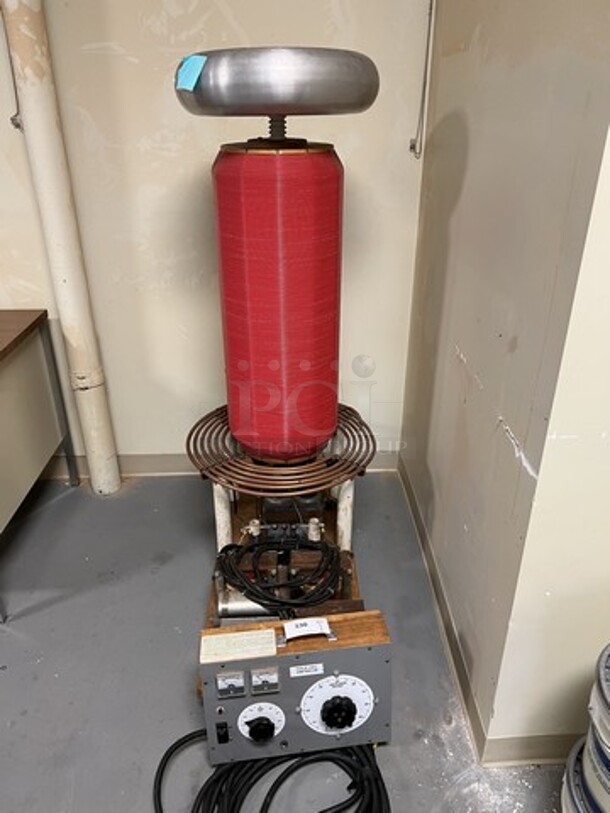 Tesla Coil w/ Tesla Coil Controller. 44x25x61. (room 130)