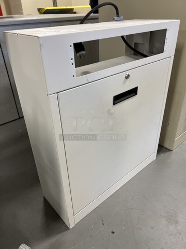 White Metal Box. 25x9x29. (room 130) - Image 3 of 5