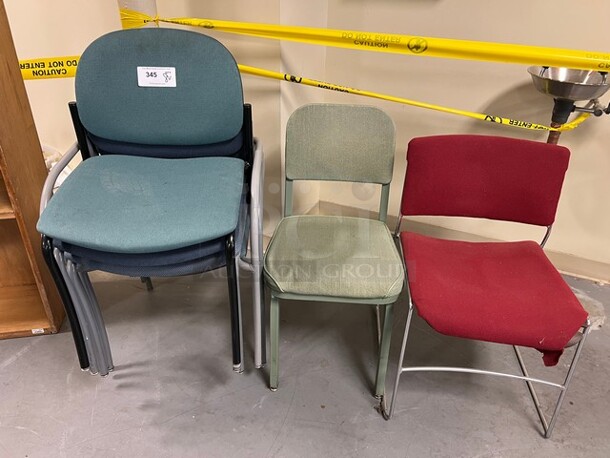 8 Various Chairs. Includes 22x19x30. 8 Times Your Bid! (room 130)
