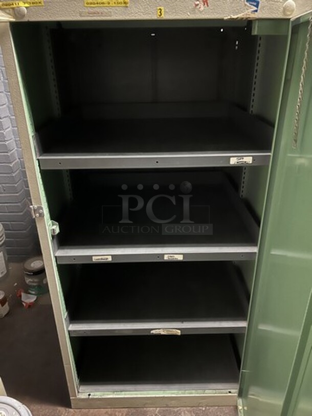 3 Metal Single Door Cabinets. 30x28x59. 3 Times Your Bid! (room 126) - Image 5 of 5