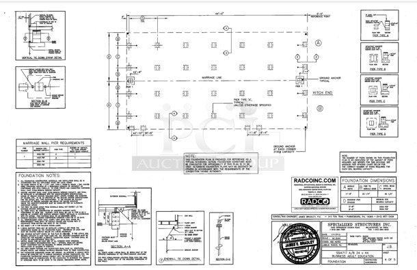24'x44' Modular Classroom w/ 8' Tall Interior, Outrigger Frame, Detachable Hinges, New Tires. BUYER MUST REMOVE: Winning Bidder Will Have To Contact HACC To Make an Appointment To Remove This Item Between May 6th and May 13th. - Image 9 of 10