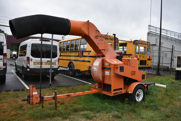 Old Dominion Brush Model LCT 600 Orange Metal Commercial Heavy Duty Debris / Leaf Collector. See Lot 204 For Additional Picture. BUYER MUST REMOVE. (stadium)