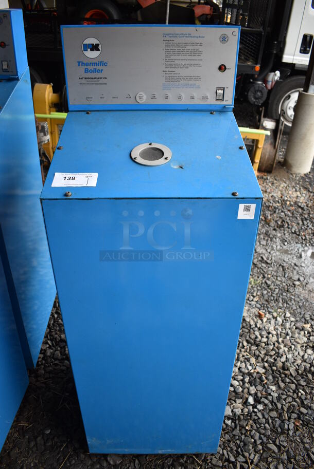 PK Thermific Model N-700 Metal Floor Style Natural Gas Fired Heating Boiler. BUYER MUST REMOVE. 20x47x56. (stadium) - Image 1 of 9