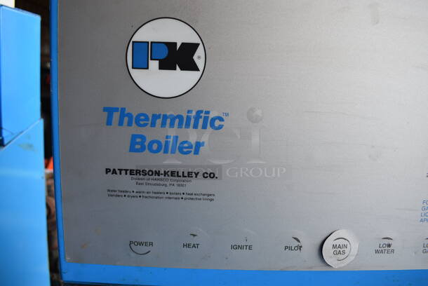 PK Thermific Model N-700 Metal Floor Style Natural Gas Fired Heating Boiler. BUYER MUST REMOVE. 20x47x56. (stadium) - Image 5 of 9