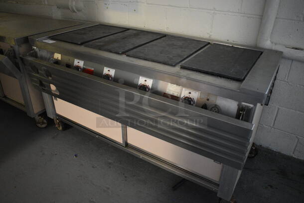 Servolift Eastern Model 501-4 Metal Commercial Portable Warming Buffet Station w/ Tray Slide on Commercial Casters. BUYER MUST REMOVE. 120/208 Volts, 1 Phase. 66x52.5x34. (Clearview Elementary - Lower Level) - Image 2 of 6