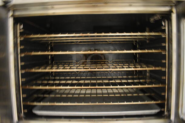 2 Southbend Marathoner Gold Stainless Steel Commercial Gas Powered Full Size Convection Ovens w/ View Through Doors, Metal Oven Racks and Thermostatic Controls on Commercial Casters. BUYER MUST REMOVE. 38x42x63.5. 2 Times Your Bid! (Clearview Elementary - Upstairs Hallway) - Image 6 of 10