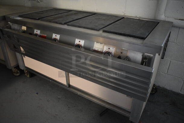 Servolift Eastern Model 501-4 Metal Commercial Portable Warming Buffet Station w/ Tray Slide on Commercial Casters. BUYER MUST REMOVE. 120/208 Volts, 1 Phase. 66x52.5x34. (Clearview Elementary - Lower Level) - Image 6 of 6