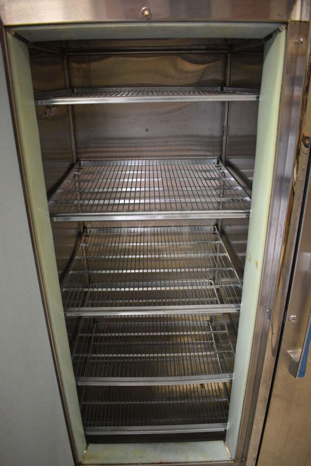 Victory Model RS-2D-S2 Stainless Steel Commercial 2 Door Reach In Cooler w/ Metal Racks. 115 Volts, 1 Phase. 58.5x34.5x78. (Clearview Elementary - Gym) - Image 5 of 9