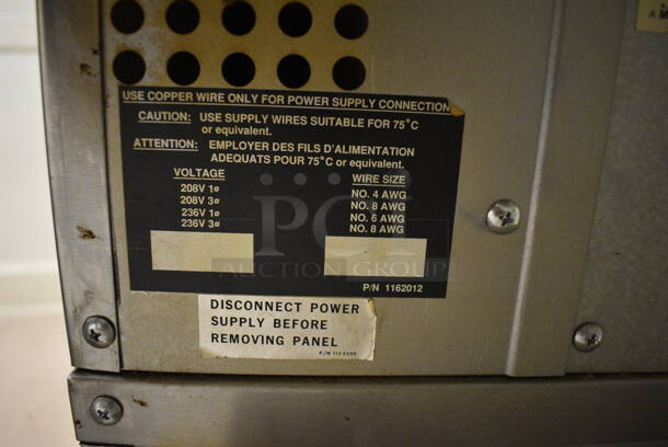 2 Southbend Marathoner Gold Stainless Steel Commercial Gas Powered Full Size Convection Ovens w/ View Through Doors, Metal Oven Racks and Thermostatic Controls on Commercial Casters. BUYER MUST REMOVE. 38x42x63.5. 2 Times Your Bid! (Clearview Elementary - Upstairs Hallway) - Image 9 of 10