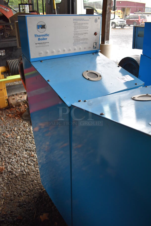 PK Thermific Model N-700 Metal Floor Style Natural Gas Fired Heating Boiler. BUYER MUST REMOVE. 20x46x56 (stadium) - Image 4 of 7