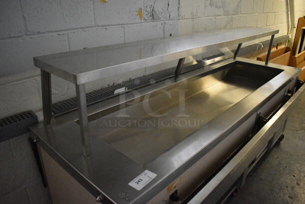 Servolift Eastern Model 502-4R Metal Commercial Portable Refrigerated Buffet Station w/ Sneeze Guard and Tray Slide on Commercial Casters. BUYER MUST REMOVE. 120/208 Volts, 1 Phase. 92x52.5x48.5. (Clearview Elementary - Lower Level) - Image 2 of 6
