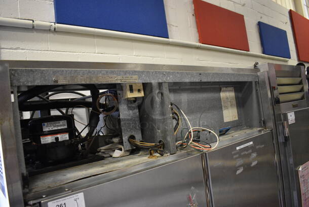 Victory Model RS-2D-S2 Stainless Steel Commercial 2 Door Reach In Cooler w/ Metal Racks. 115 Volts, 1 Phase. 58.5x34.5x78. (Clearview Elementary - Gym) - Image 9 of 9