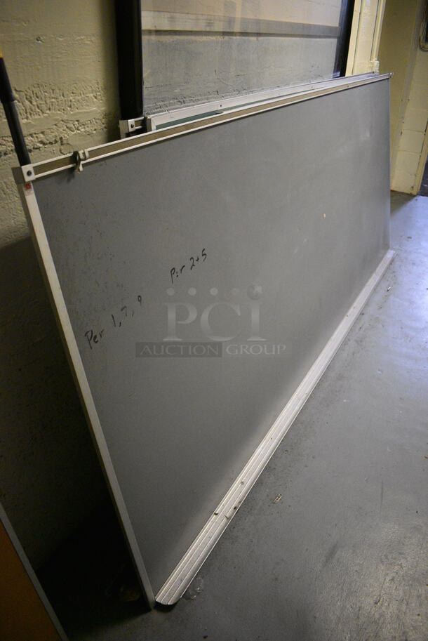 ALL ONE MONEY! Lot of Various Wood Pattern Items Including Model F19201BK Television and Bulletin Boards. BUYER MUST REMOVE. Includes 120.5x1x48.5. (Clearview Elementary - Lower Level) - Image 6 of 7