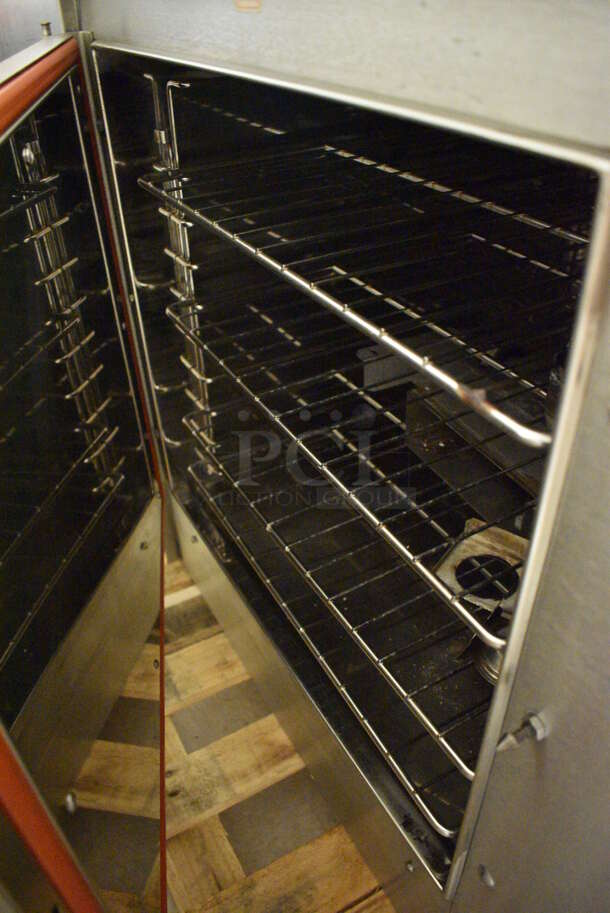 Groen Stainless Steel Commercial Steam Cabinet w/ Metal Racks. Goes GREAT w/ Lot 5! BUYER MUST REMOVE. 43x33x31. (Clearview Elementary - Upstairs Hallway) - Image 8 of 8