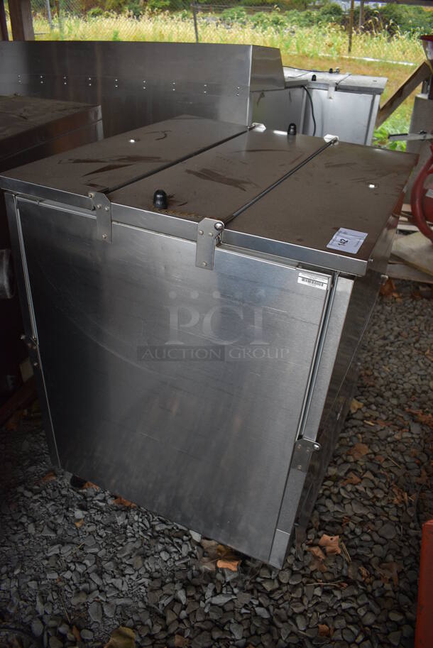 Beverage Air Model ST34N Stainless Steel Commercial Milk Cooler on Commercial Casters. BUYER MUST REMOVE. 115 Volts, 1 Phase. 34x31.5x36. (stadium) - Image 6 of 7