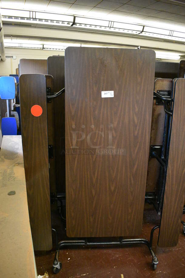 8 Various Folding Cafeteria Tables. BUYER MUST REMOVE. Includes 140x17x57. 8 Times Your Bid! (Clearview Elementary - Lower Level Room 13) - Image 3 of 5