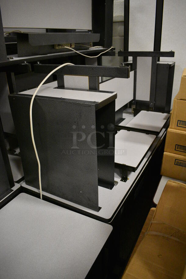 ALL ONE MONEY! Lot of 39 Gray Desks. BUYER MUST REMOVE. 72x24x28.5. (Clearview Elementary - Gym) - Image 5 of 6