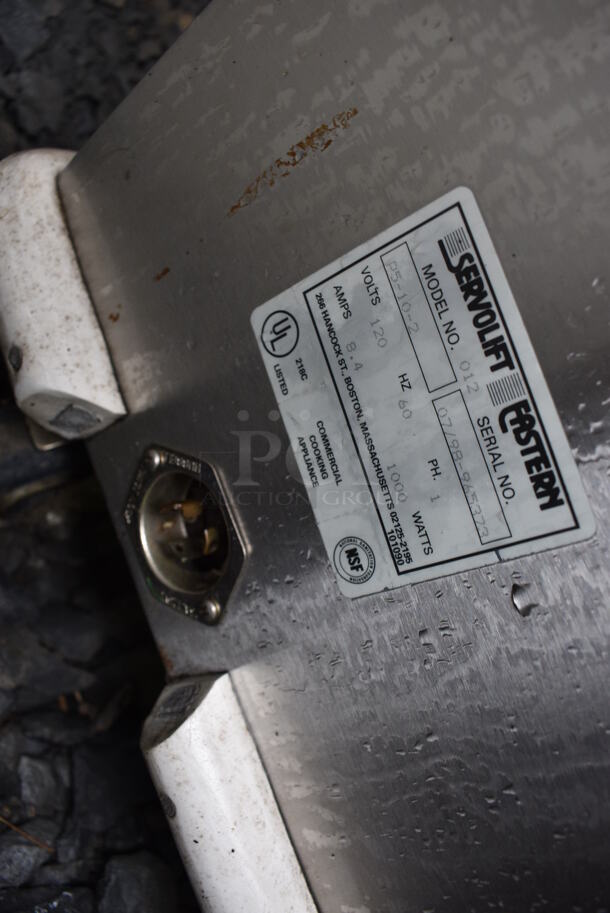 Servolift Eastern Model P5-10-2 Stainless Steel Commercial Warming Holding Cabinet on Commercial Casters. BUYER MUST REMOVE. 120 Volts, 1 Phase. 32x24x21. (stadium) - Image 7 of 8