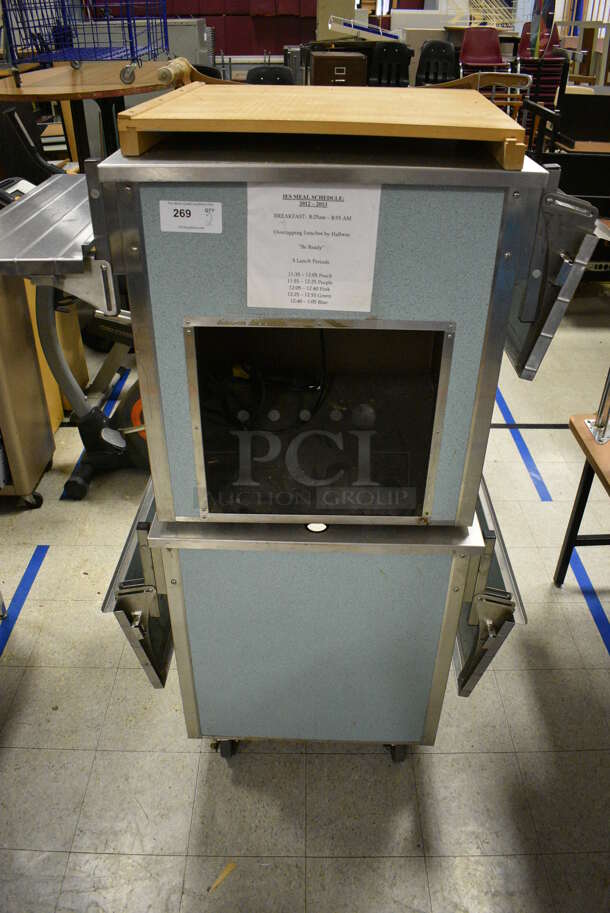 2 Vollrath Model M37015-2494-NNA Metal Commercial Serving Counters w/ Tray Slides. 1 on Commercial Casters. 53.5x26.5x29. 2 Times Your Bid! (Clearview Elementary - Gym) - Image 1 of 7