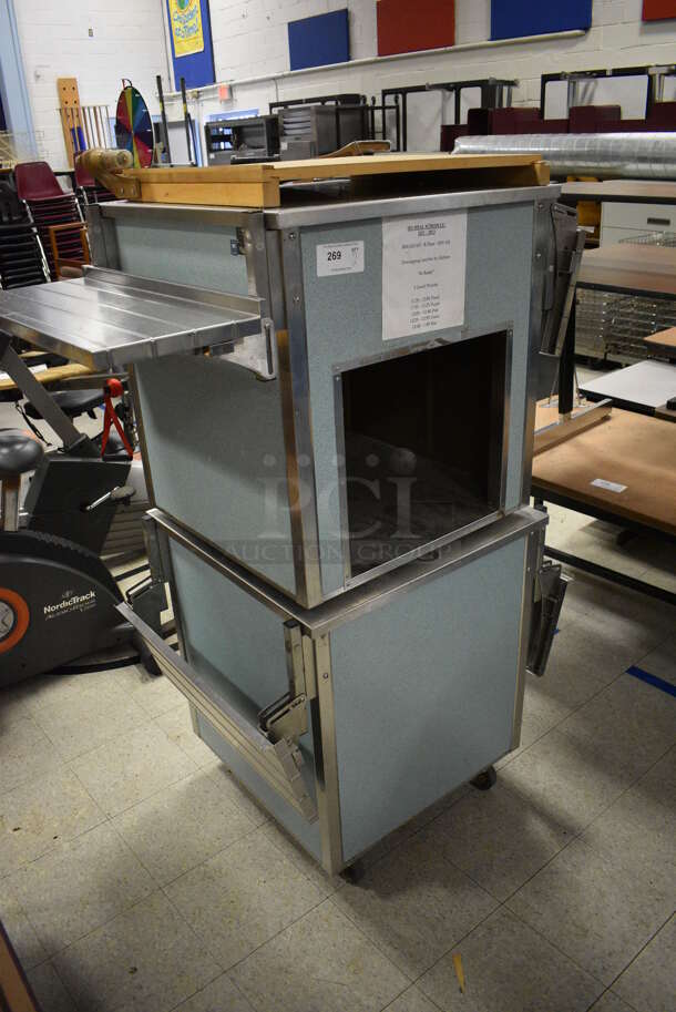 2 Vollrath Model M37015-2494-NNA Metal Commercial Serving Counters w/ Tray Slides. 1 on Commercial Casters. 53.5x26.5x29. 2 Times Your Bid! (Clearview Elementary - Gym) - Image 2 of 7
