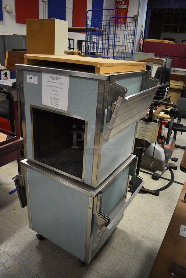 2 Vollrath Model M37015-2494-NNA Metal Commercial Serving Counters w/ Tray Slides. 1 on Commercial Casters. 53.5x26.5x29. 2 Times Your Bid! (Clearview Elementary - Gym) - Image 3 of 7