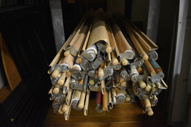 ALL ONE MONEY! Lot of Various Items Including Whiteboards, AV Cart, Television, Carts and Maps. BUYER MUST REMOVE. Includes 21x21x30. (Clearview Elementary - Stage) - Image 7 of 10