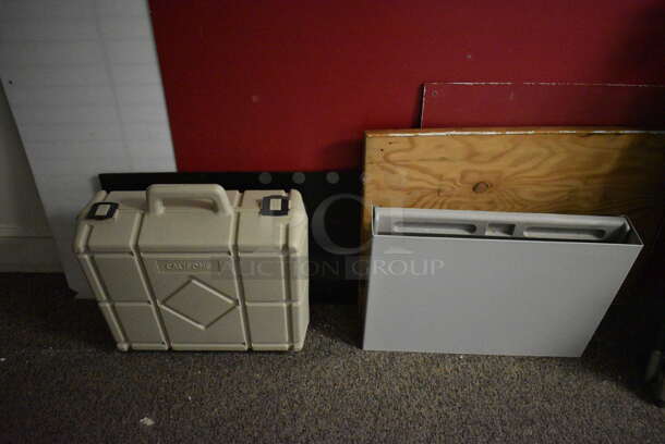 ALL ONE MONEY! Lot of Various Items Including HDX Backboard Stretcher, Boards and Tan Case. BUYER MUST REMOVE. (Clearview Elementary - Upstairs Hallway) - Image 3 of 4