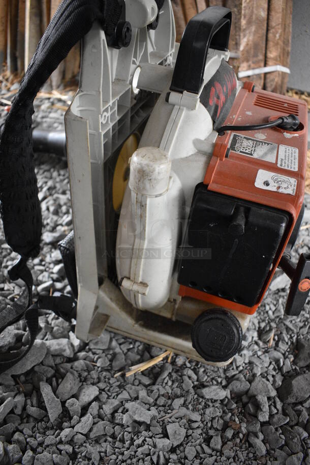 Stihl Model BR400 Gas Powered Backpack Leaf Blower. BUYER MUST REMOVE. 16x61x18. (stadium) - Image 8 of 8