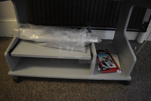 ALL ONE MONEY! Lot of Gray Table on Casters, and HP LaserJet 3300 Printer Copier Scanner. Does Not Come w/ Audiometer Shown In Pictures. BUYER MUST REMOVE. 36x20x29.5. (Clearview Elementary - Upstairs Hallway) - Image 6 of 6
