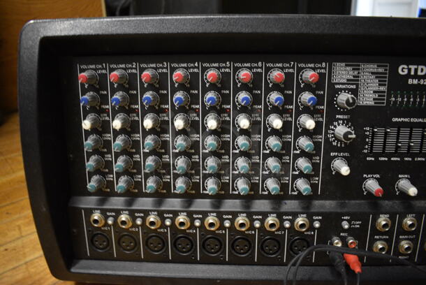 GTDaudio Model BM-9200 Powered Mixer. 17.5x10x9.5. (Clearview Elementary - Stage) - Image 3 of 7