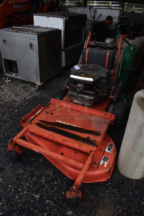 Gravely 36928 Metal Commercial Push Mower w/ 16 HP AT 3600 RPM 656 CC Twin Cylinder Briggs & Stratton Motor. BUYER MUST REMOVE. 41x72x41. (stadium) - Image 2 of 12
