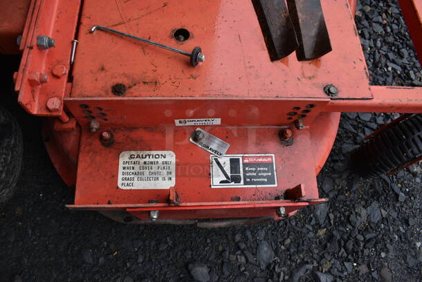 Gravely 36928 Metal Commercial Push Mower w/ 16 HP AT 3600 RPM 656 CC Twin Cylinder Briggs & Stratton Motor. BUYER MUST REMOVE. 41x72x41. (stadium) - Image 4 of 12