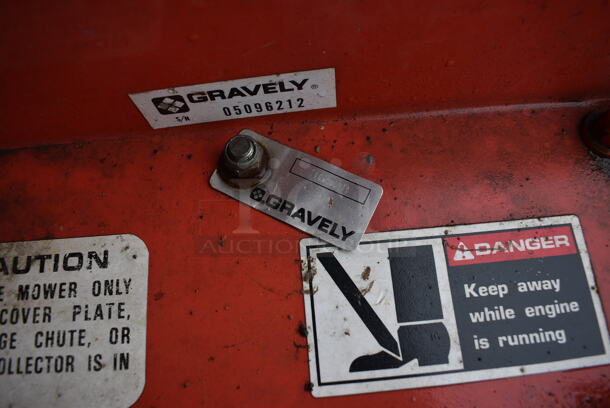Gravely 36928 Metal Commercial Push Mower w/ 16 HP AT 3600 RPM 656 CC Twin Cylinder Briggs & Stratton Motor. BUYER MUST REMOVE. 41x72x41. (stadium) - Image 5 of 12