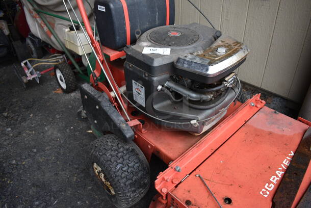 Gravely 36928 Metal Commercial Push Mower w/ 16 HP AT 3600 RPM 656 CC Twin Cylinder Briggs & Stratton Motor. BUYER MUST REMOVE. 41x72x41. (stadium) - Image 7 of 12
