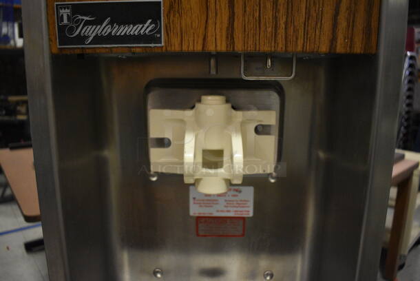 Taylormate Model 250-12 Metal Commercial Floor Style Air Cooled Single Flavor Soft Serve Ice Cream Machine on Commercial Casters. 115 Volts, 1 Phase. 14x24x51.5. (Clearview Elementary - Gym) - Image 3 of 8