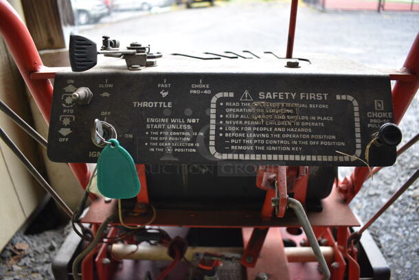 Gravely 36928 Metal Commercial Push Mower w/ 16 HP AT 3600 RPM 656 CC Twin Cylinder Briggs & Stratton Motor. BUYER MUST REMOVE. 41x72x41. (stadium) - Image 10 of 12