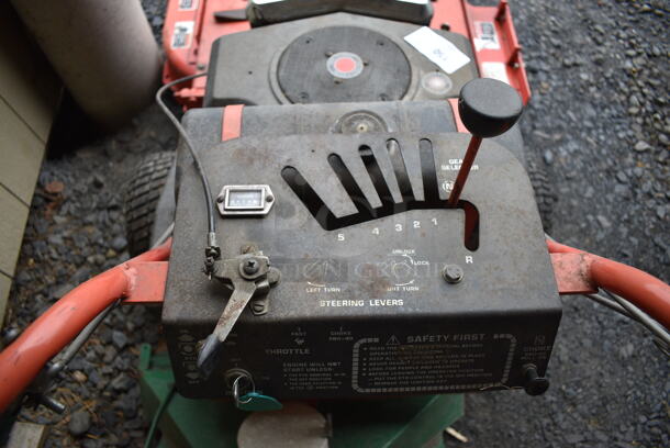 Gravely 36928 Metal Commercial Push Mower w/ 16 HP AT 3600 RPM 656 CC Twin Cylinder Briggs & Stratton Motor. BUYER MUST REMOVE. 41x72x41. (stadium) - Image 12 of 12