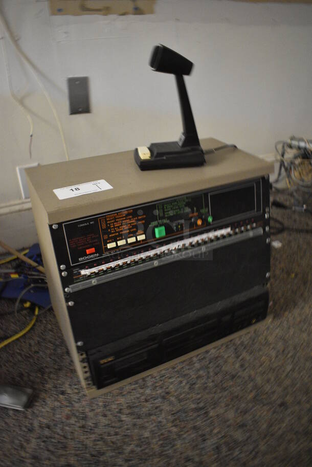 TEAC Model CD-P1120 Compact Disc Player and Microphone. 19x13x16. (Clearview Elementary - Upstairs Hallway) - Image 2 of 5