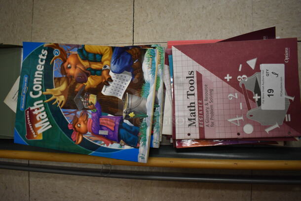 ALL ONE MONEY! Lot of Various Items Including Roll Down Map, Green Metal Tray and Various Books. BUYER MUST REMOVE. (Clearview Elementary - Room 11) - Image 3 of 4