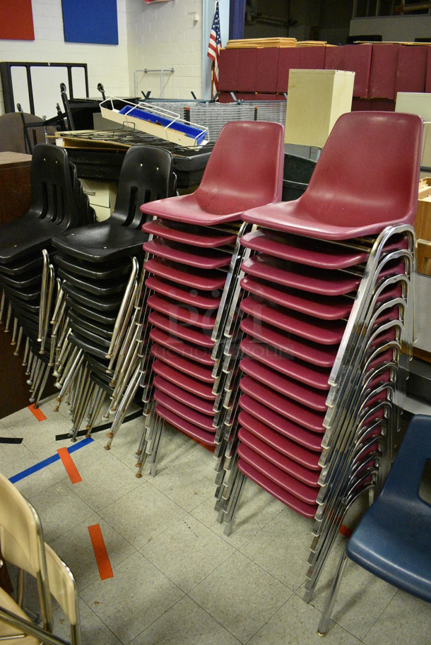 ALL ONE MONEY! Lot of Various Items Including Chairs, Desks, Tables, Filing Cabinets. Does Not Include Fitness Equipment. BUYER MUST REMOVE. Includes 72x24x26.5. (Clearview Elementary - Gym) - Image 3 of 10
