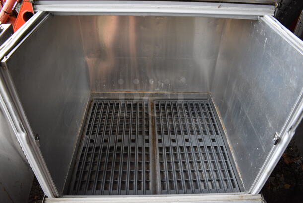 Powers Model 681 Stainless Steel Commercial Milk Cooler on Commercial Casters. BUYER MUST REMOVE. 115 Volts, 1 Phase. 33x31x43. (stadium) - Image 4 of 9
