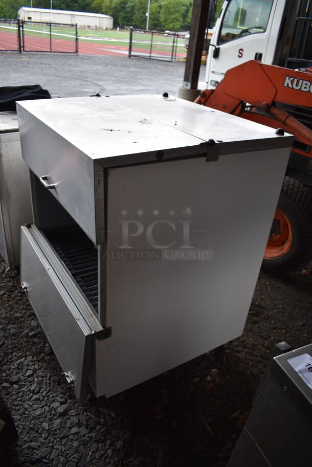 Powers Model 681 Stainless Steel Commercial Milk Cooler on Commercial Casters. BUYER MUST REMOVE. 115 Volts, 1 Phase. 33x31x43. (stadium) - Image 5 of 9