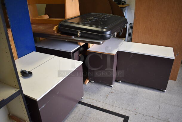 ALL ONE MONEY! Lot of Various Items Including Chairs, Desks, Tables, Filing Cabinets. Does Not Include Fitness Equipment. BUYER MUST REMOVE. Includes 72x24x26.5. (Clearview Elementary - Gym) - Image 10 of 10