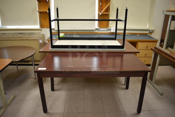 3 Various Tables. BUYER MUST REMOVE. Includes 60x30x29. 3 Times Your Bid! (Clearview Elementary - Room 11)